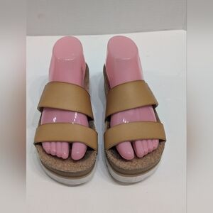 Reef Women's 8 Cushion Vista HI Platform Slide Sandals Brown